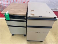 2 Rolling File Cabinets