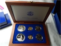 1986 U.S Liberty 6 Coin Set 21K Gold, 90% Silver