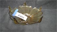 AMBER GLASS BOWL