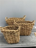 3 Rope Baskets
