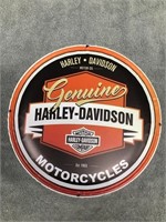 Metal Harley-Davidson Motorcycle Sign