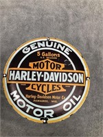 Metal Harley-Davidson Motor Oil Sign