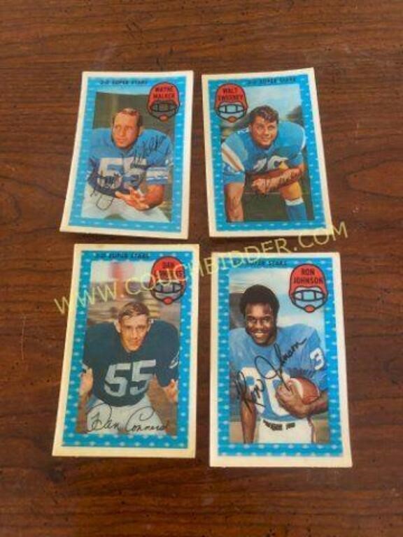 3-D Super Stars Football Collectible Cards