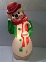 34" Tall Snowman Plastic Blow mold