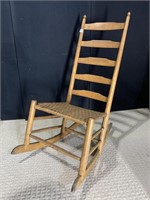 18 CENTURY LADDER BACK ROCKER 35" D X 22" W X 43"