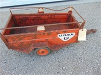 Old Metal U Haul Kids Trailer