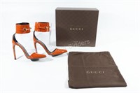NEW - GUCCI Patent Leather Ursula Ankle Cuff Pumps