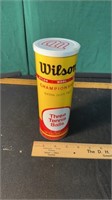 Vintage Wilson Tennis Ball Tube with 2 Balls