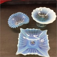 3 'Fenton' Candy Dishes