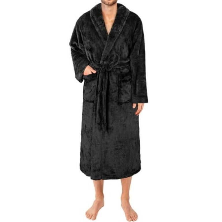 PAVILIA Mens Soft Robe  Plush Fleece Bathrobe