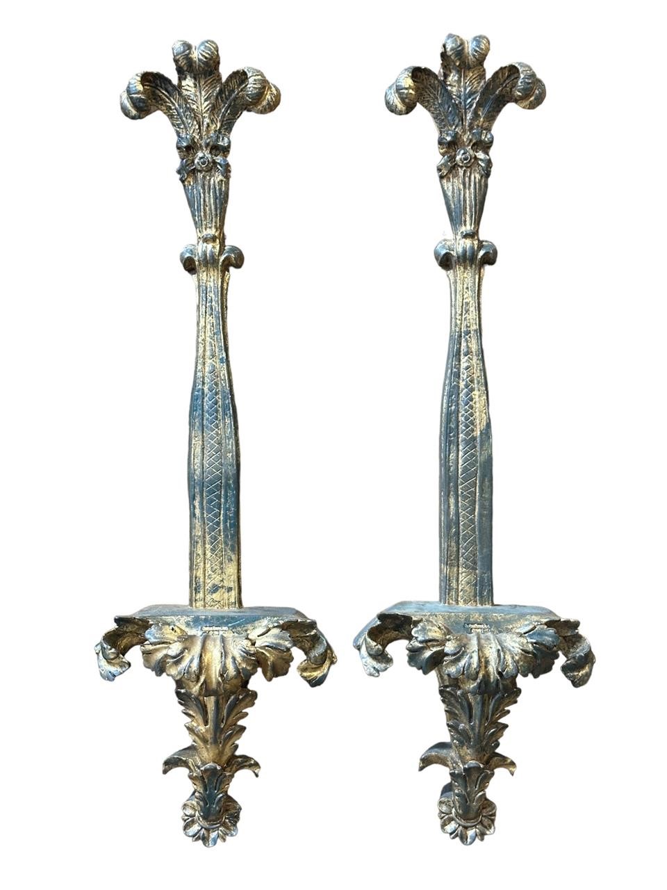 Pair of Chelsea House Plate Sconce Holders
