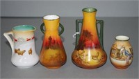 Four various Royal Doulton small vases