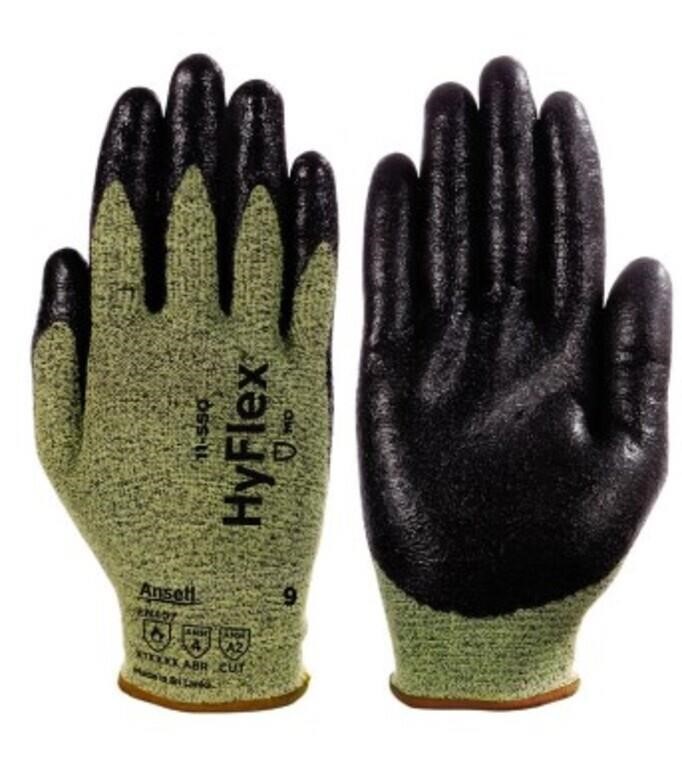 12PR Ansell 11-550-11 Hyflex Gloves Sz 11