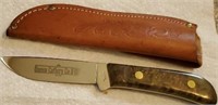 Queen cutlery Co hunter knife with sheath