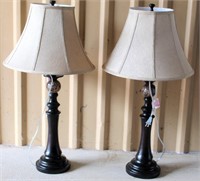 (2) Table Lamps w/Shades