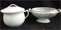 Vintage chamber pot with lid & soup tureen