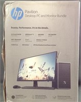 Pavilion HP desktop PC and monitor bundle NEW