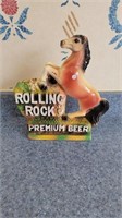 Early rolling rock chalk art advertising