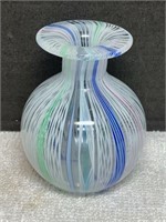 Vintage Campanella Murano Glass Vase 2 7/8in Tall