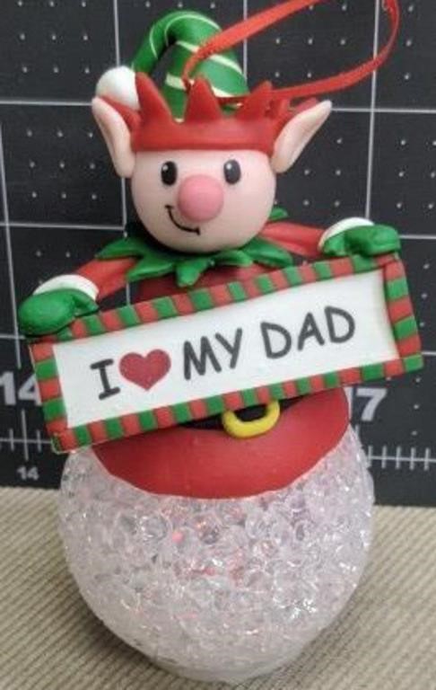 I love my dad light up ornament