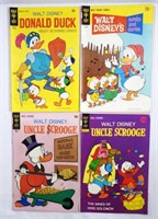 (4) GOLD KEY WALT DISNEY COMIC LOT