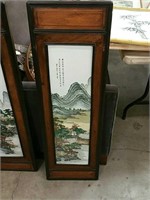 Chinese porcelain wall plaque