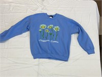 Sunflowers happiness, blooms size large sweatshirt
