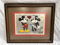 Mickey & Minnie Mouse animation cel