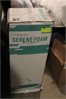 New King sized serene foam mattress in box