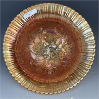 Imperial Marigold Open Rose Footed Bowl