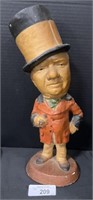 Rare Large WC Fields Plaster Statue.