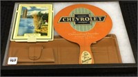 Lot of 3 Including Chevy Car Visor/Organizer-1959