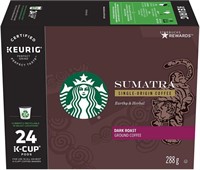 Starbucks Sumatra Dark Roast Coffee, Single Serve