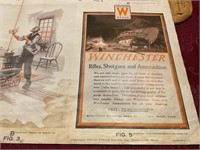 1931 Winchester rifle coat, ad designs