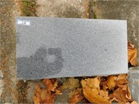 Granite headstone: 24.5"W x 12.5"D x 8"H