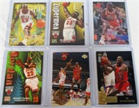 Lot Of 6 Michael Jordan Basketball Cards
