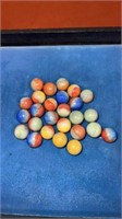 26 fluorescent  Kokomo marbles