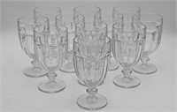 VINTAGE STEMMED WATER GLASSES