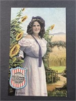 Vintage "State Belles" Postcard