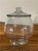 Covered Glass Jar