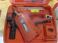 Paslode cordless finish nailer, case, charger,