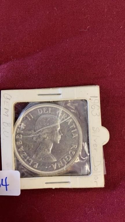 1963 CANADA SILVER DOLLAR