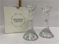 Oneida crystal candlesticks