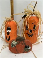 Three pumpkins