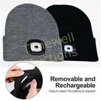 Usb Rechargeable Headlight Cap Warm Winter Gifts f