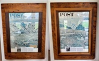 Rustic Framed MT Magazine Covers