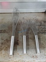 STAINLESS STEEL WHISK 14"-22"