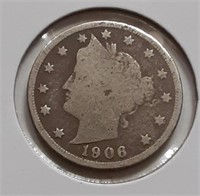 LIBERTY (V) NICKEL- 1906-P