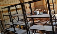 Metal shelving (3 sections in this lot),