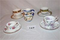 4 CHINA CUPS & SAUCERS